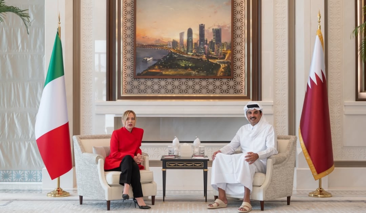 Italy Prime Minister Meets Qatar Emir to Address Energy Crisis